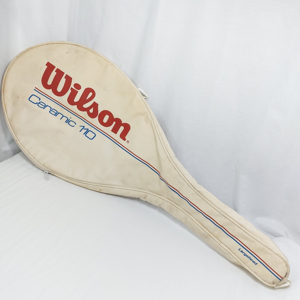 WILSON Ceramic 110 Largehead Single‎ Zipper Tennis Racquet Cover Without Strap